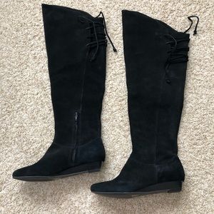 INC Suede Black Boots